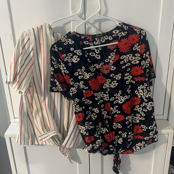 Madewell Tie Front Patterned Shirt Bundle - Picture 4 of 4